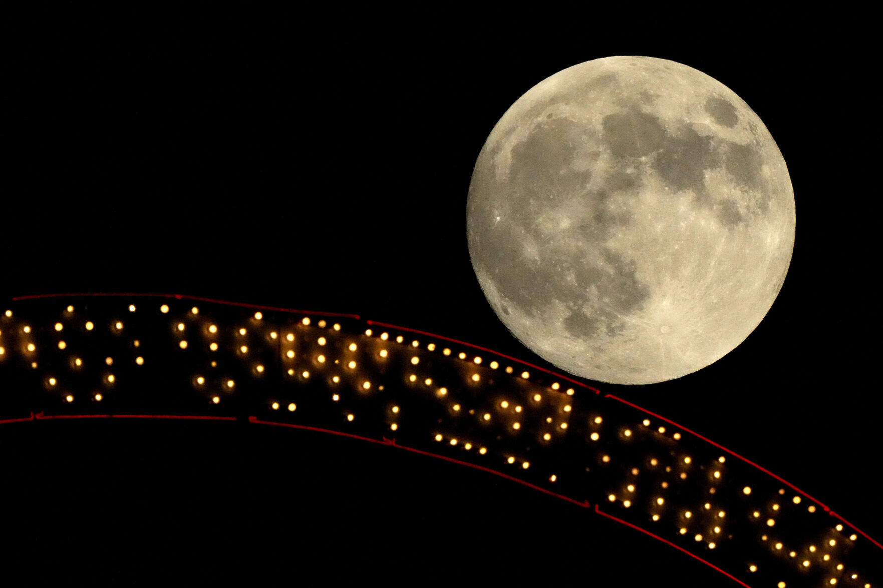 APTOPIX Supermoon Missouri